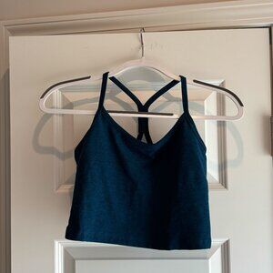 Beyond Yoga Spacedye Slim Racerback Cropped Tank - Blue Gem Heather / S